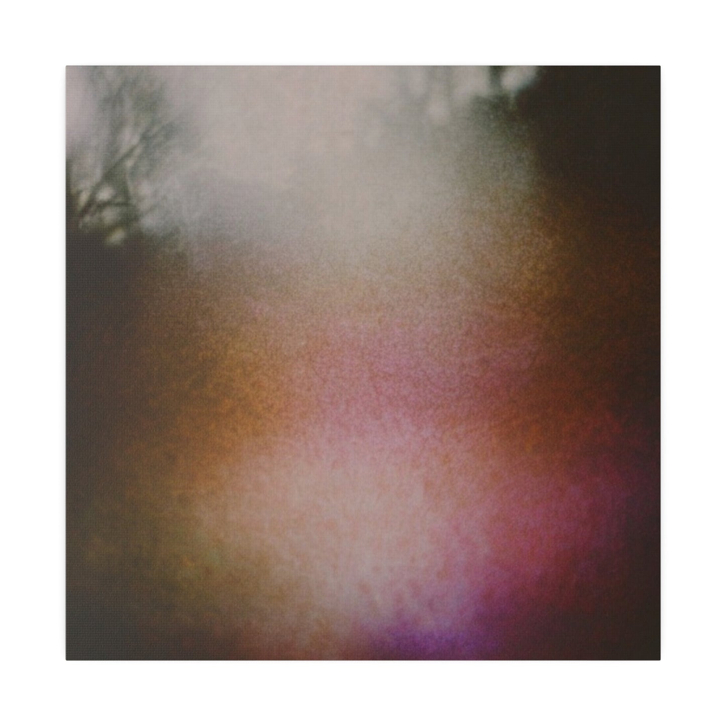 Muted Neon Ethereal Abstract Meadow Dreamscape Wall Art on Matte Canvas