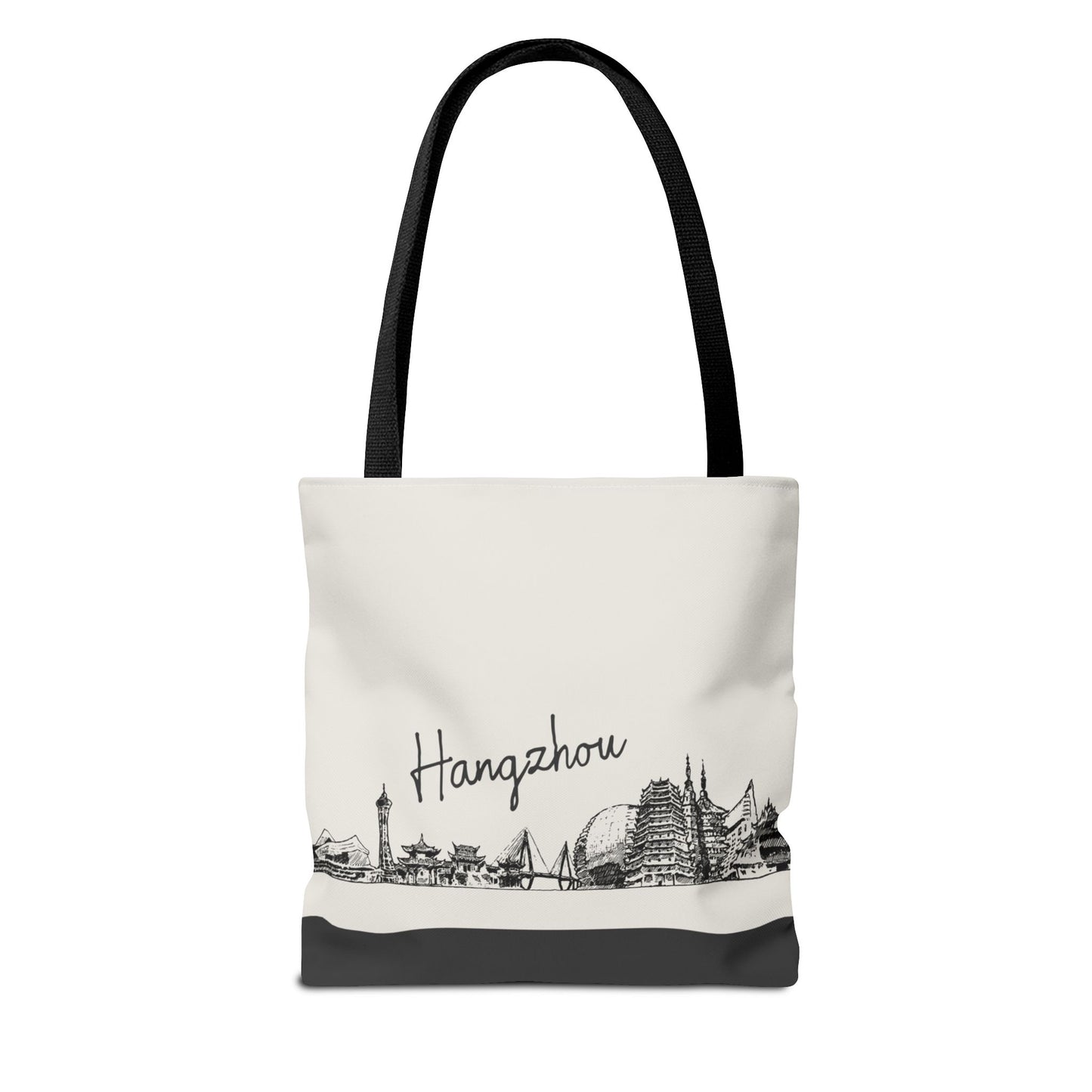 Hangzhou Travel Tote Bag – Lightweight Wanderlight Tote, Skyline Design, Durable Everyday Adventure Bag