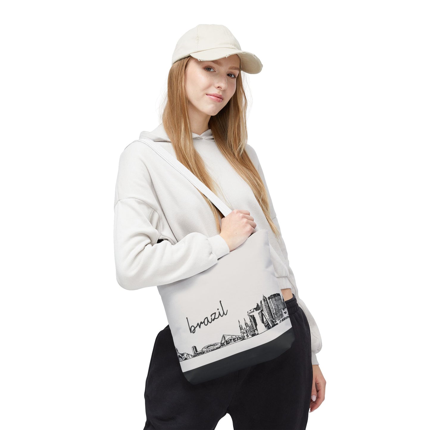 Brazil Travel Tote Bag – Lightweight Wanderlight Tote, Skyline Design, Durable Everyday Adventure Bag