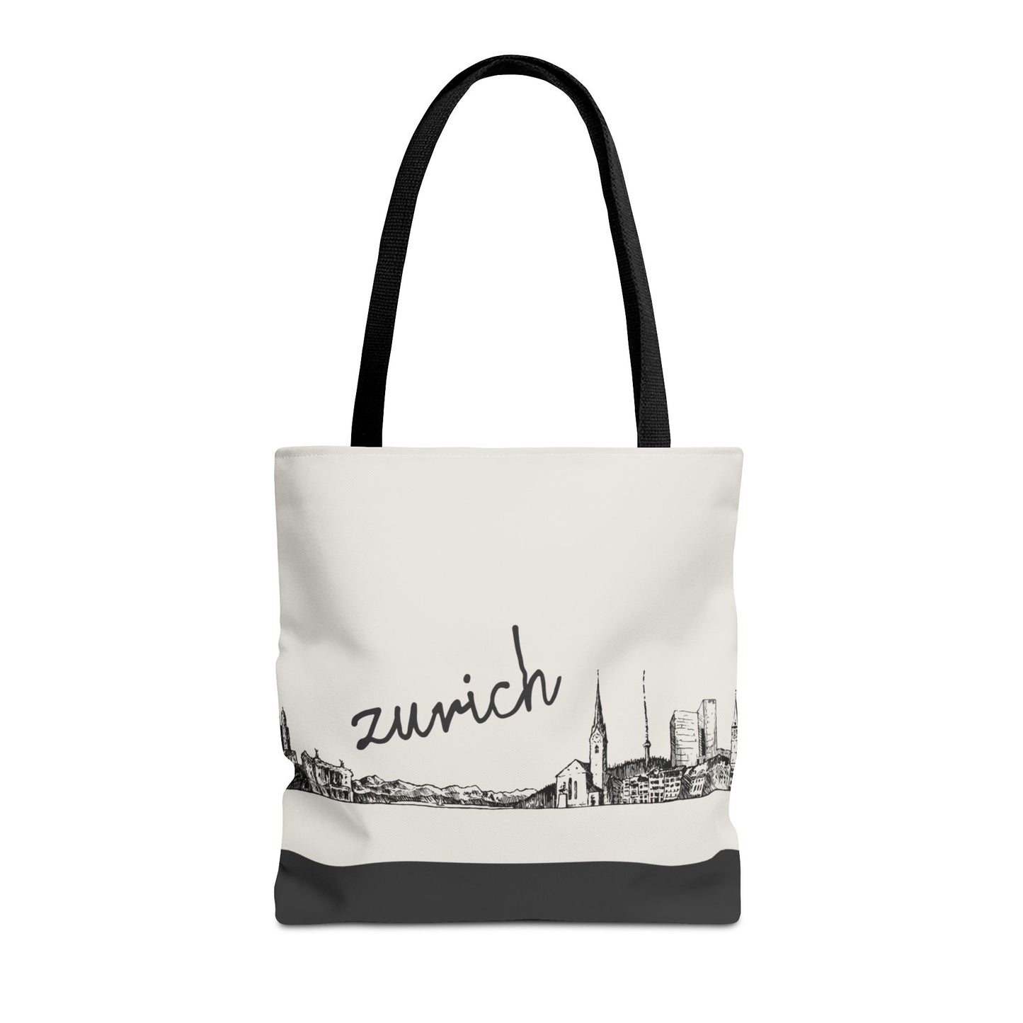 Zurich Travel Tote Bag – Lightweight Wanderlight Tote, Skyline Design, Durable Everyday Adventure Bag