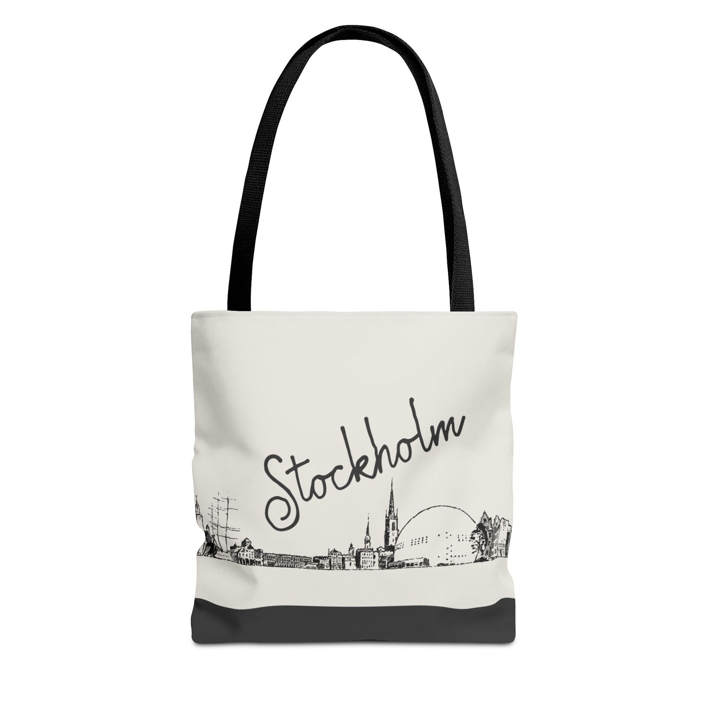 Stockholm Travel Tote Bag – Lightweight Wanderlight Tote, Skyline Design, Durable Everyday Adventure Bag
