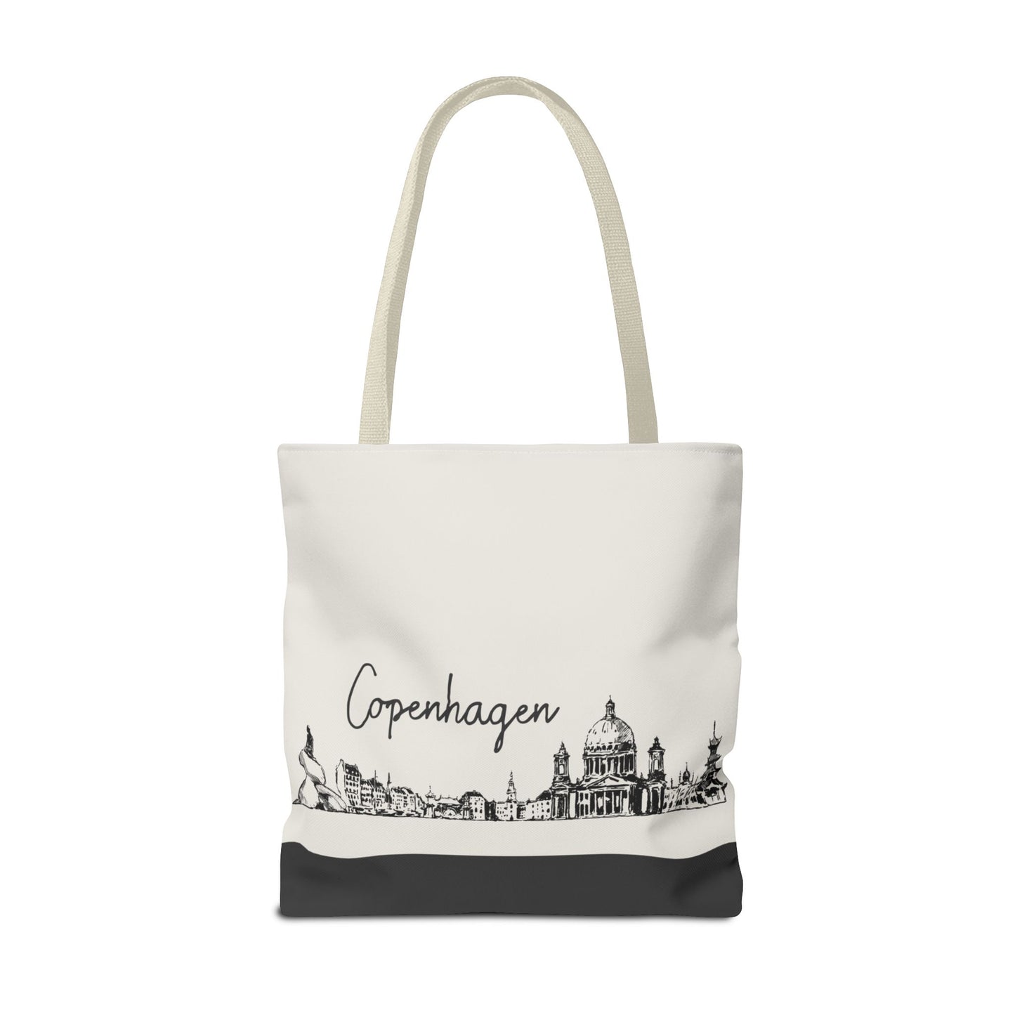 Copenhagen Travel Tote Bag – Lightweight Wanderlight Tote, Skyline Design, Durable Everyday Adventure Bag