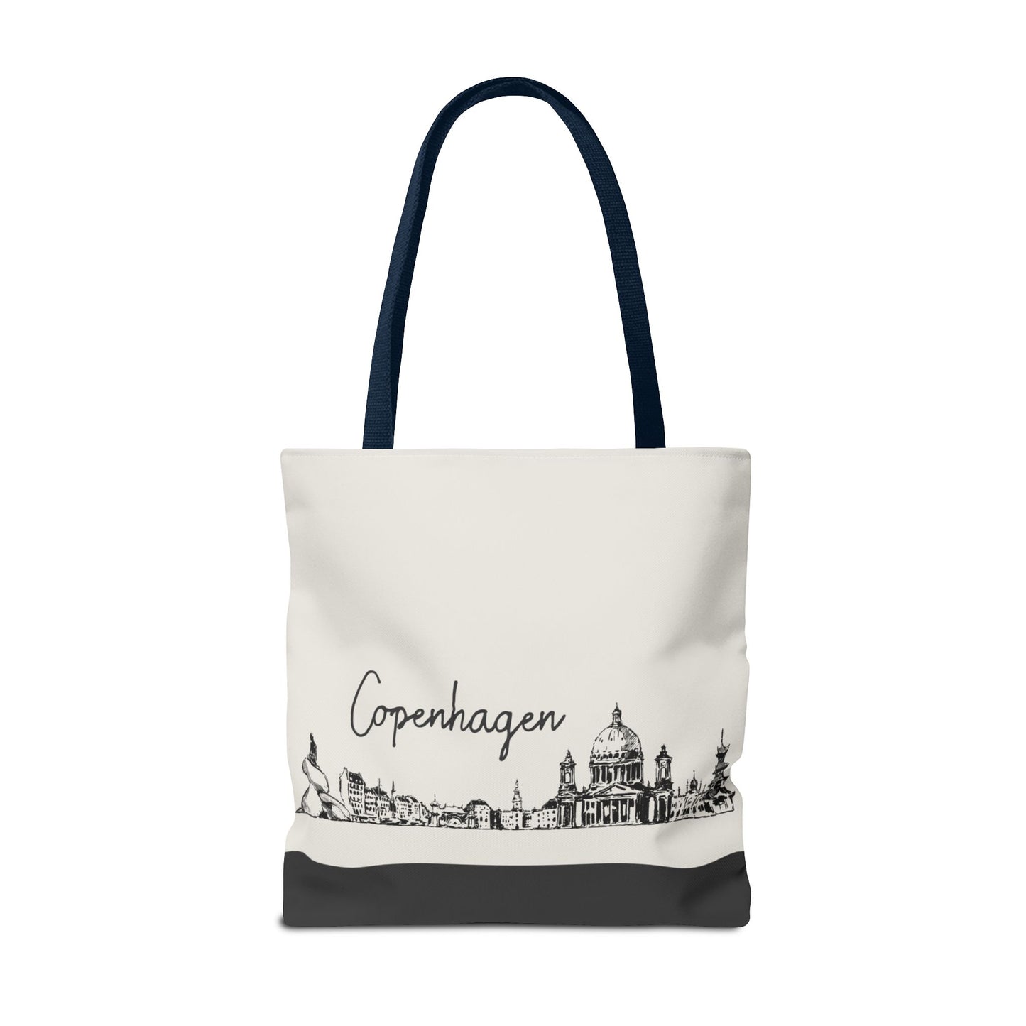 Copenhagen Travel Tote Bag – Lightweight Wanderlight Tote, Skyline Design, Durable Everyday Adventure Bag