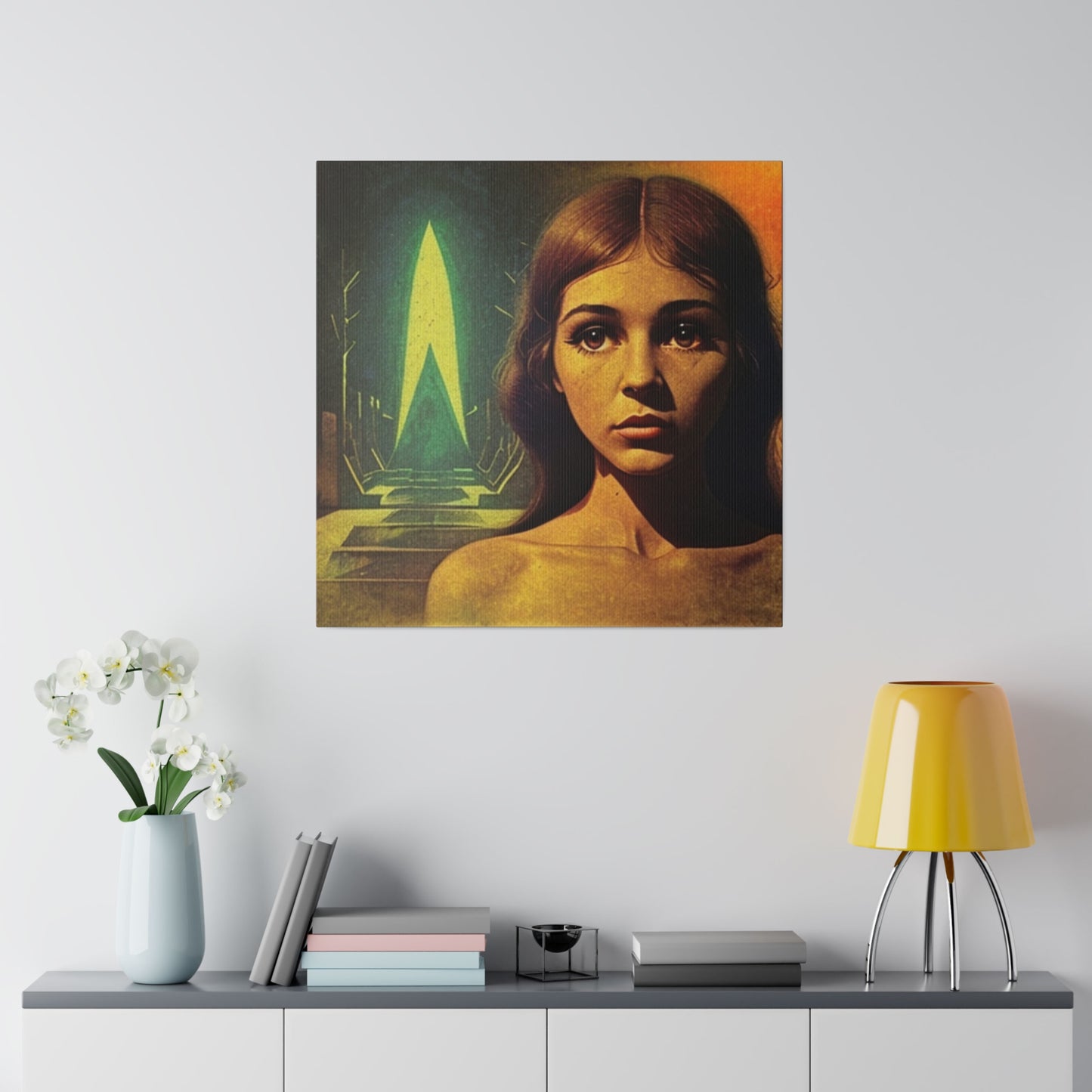 Vulnerability Science Fiction Retro Art House Wall Art Matte Canvas
