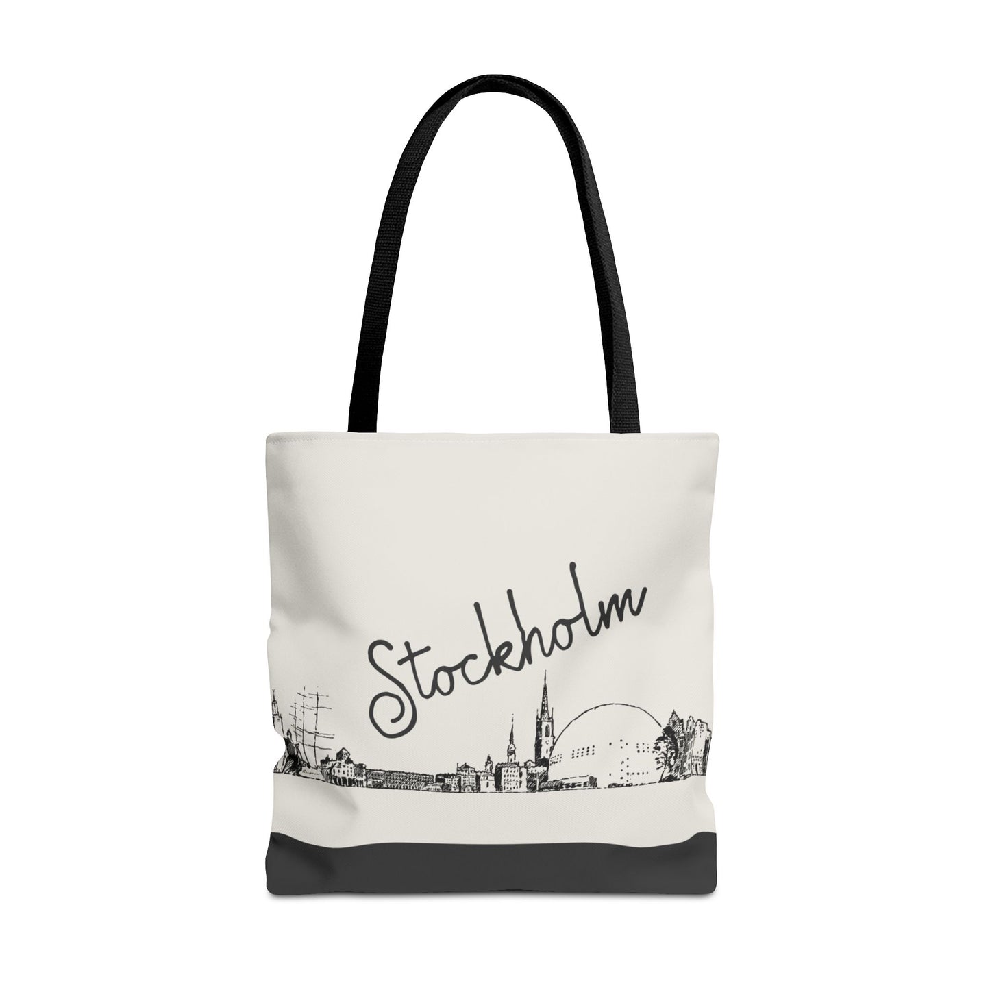 Stockholm Travel Tote Bag – Lightweight Wanderlight Tote, Skyline Design, Durable Everyday Adventure Bag