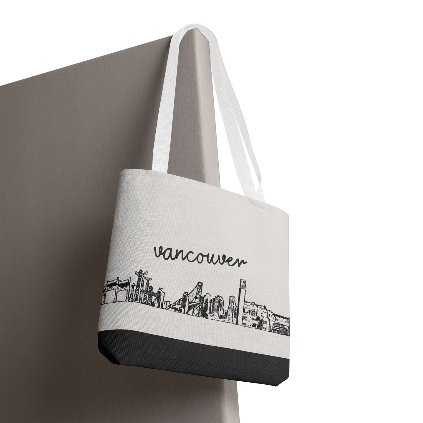 Vancouver Travel Tote Bag – Lightweight Wanderlight Tote, Skyline Design, Durable Everyday Adventure Bag