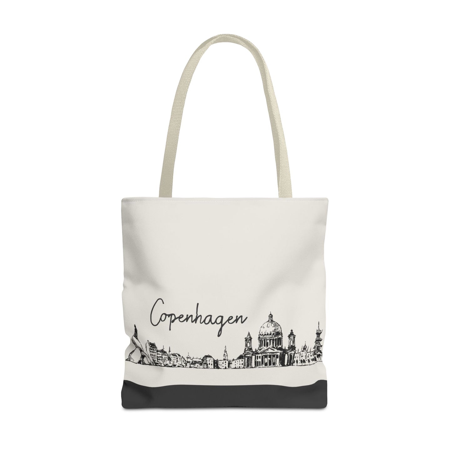 Copenhagen Travel Tote Bag – Lightweight Wanderlight Tote, Skyline Design, Durable Everyday Adventure Bag
