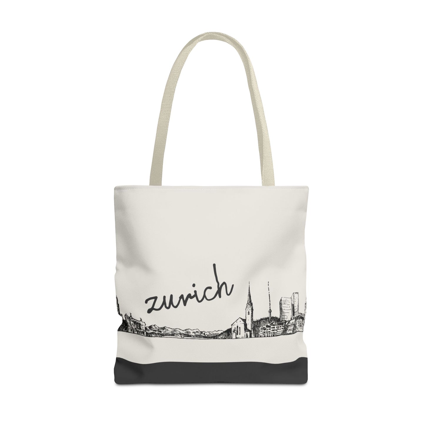 Zurich Travel Tote Bag – Lightweight Wanderlight Tote, Skyline Design, Durable Everyday Adventure Bag