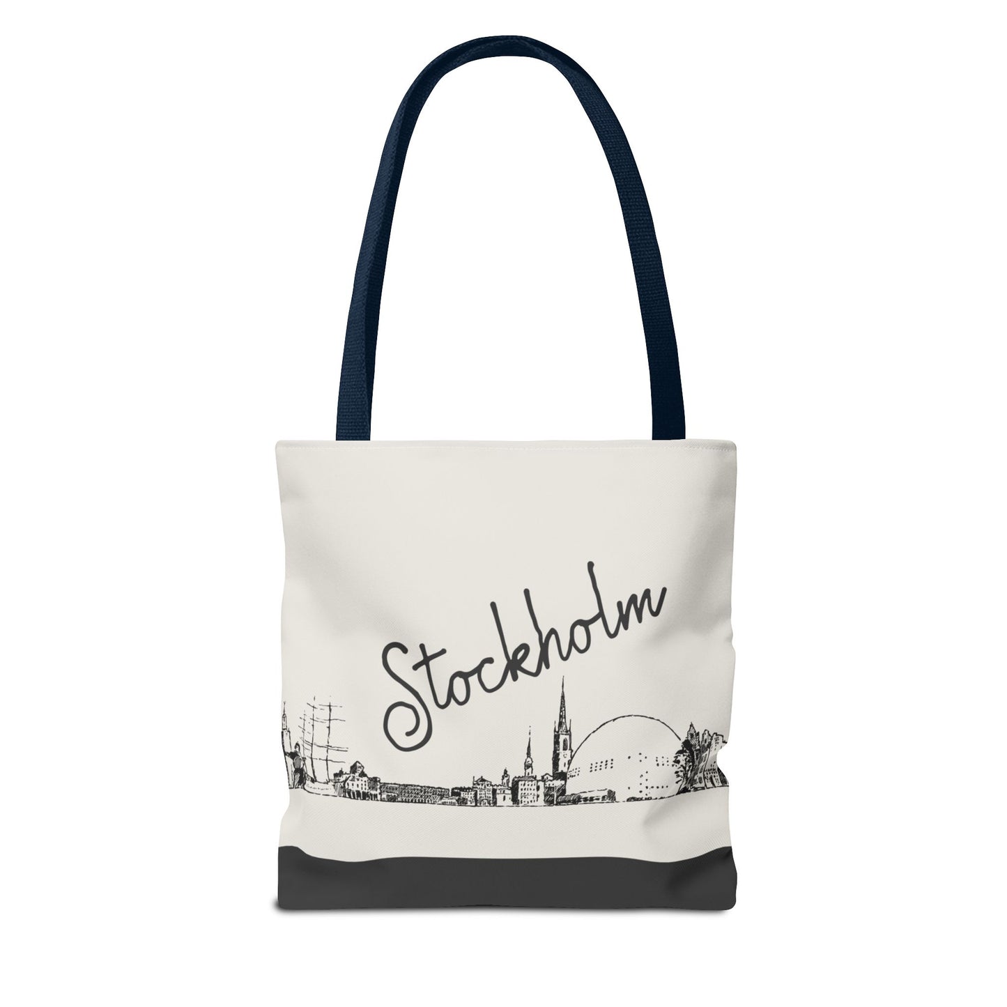 Stockholm Travel Tote Bag – Lightweight Wanderlight Tote, Skyline Design, Durable Everyday Adventure Bag