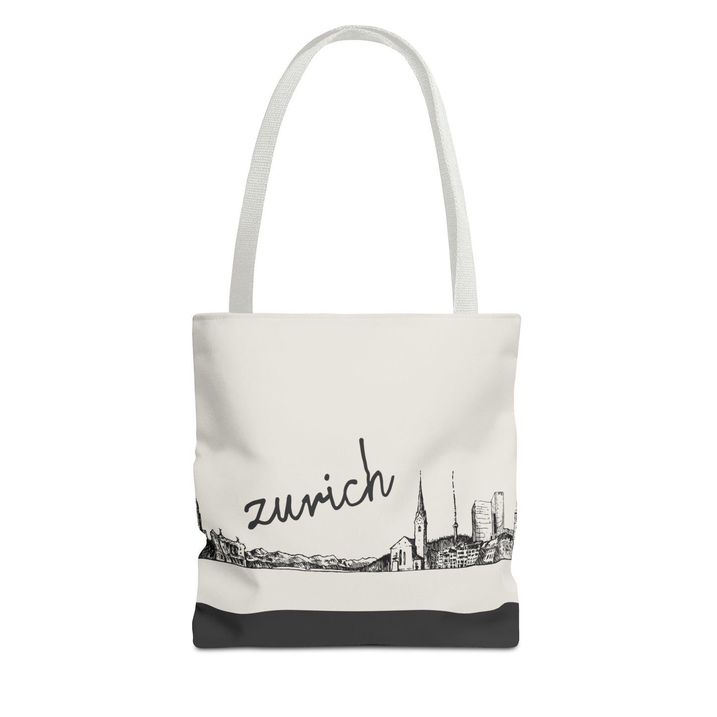Zurich Travel Tote Bag – Lightweight Wanderlight Tote, Skyline Design, Durable Everyday Adventure Bag