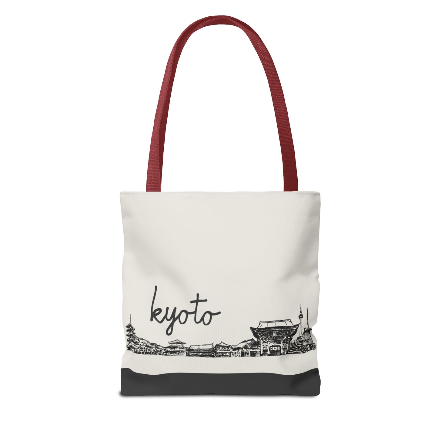 Kyoto Travel Tote Bag – Lightweight Wanderlight Tote, Skyline Design, Durable Everyday Adventure Bag