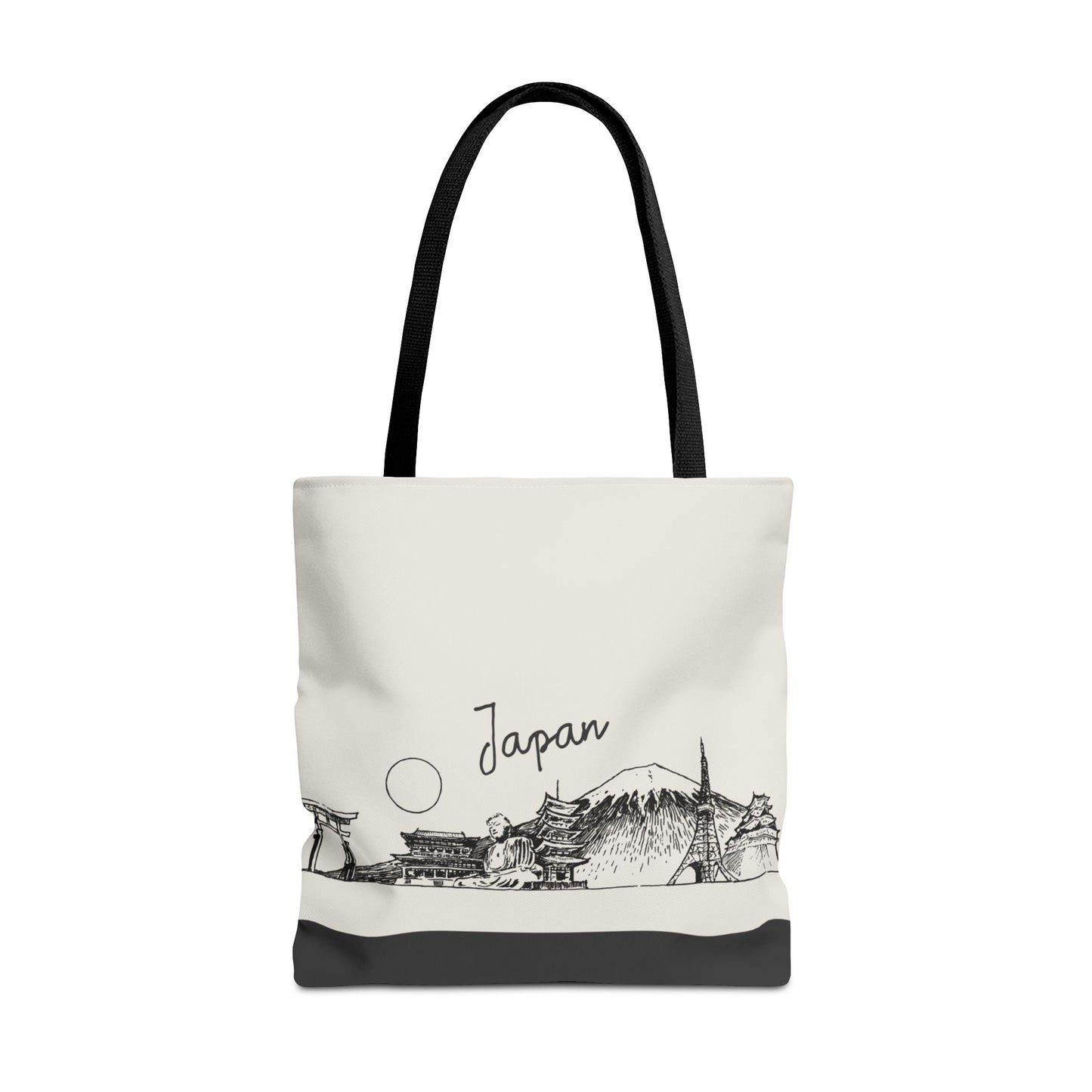 Japan Travel Tote Bag – Lightweight Wanderlight Tote, Skyline Design, Durable Everyday Adventure Bag