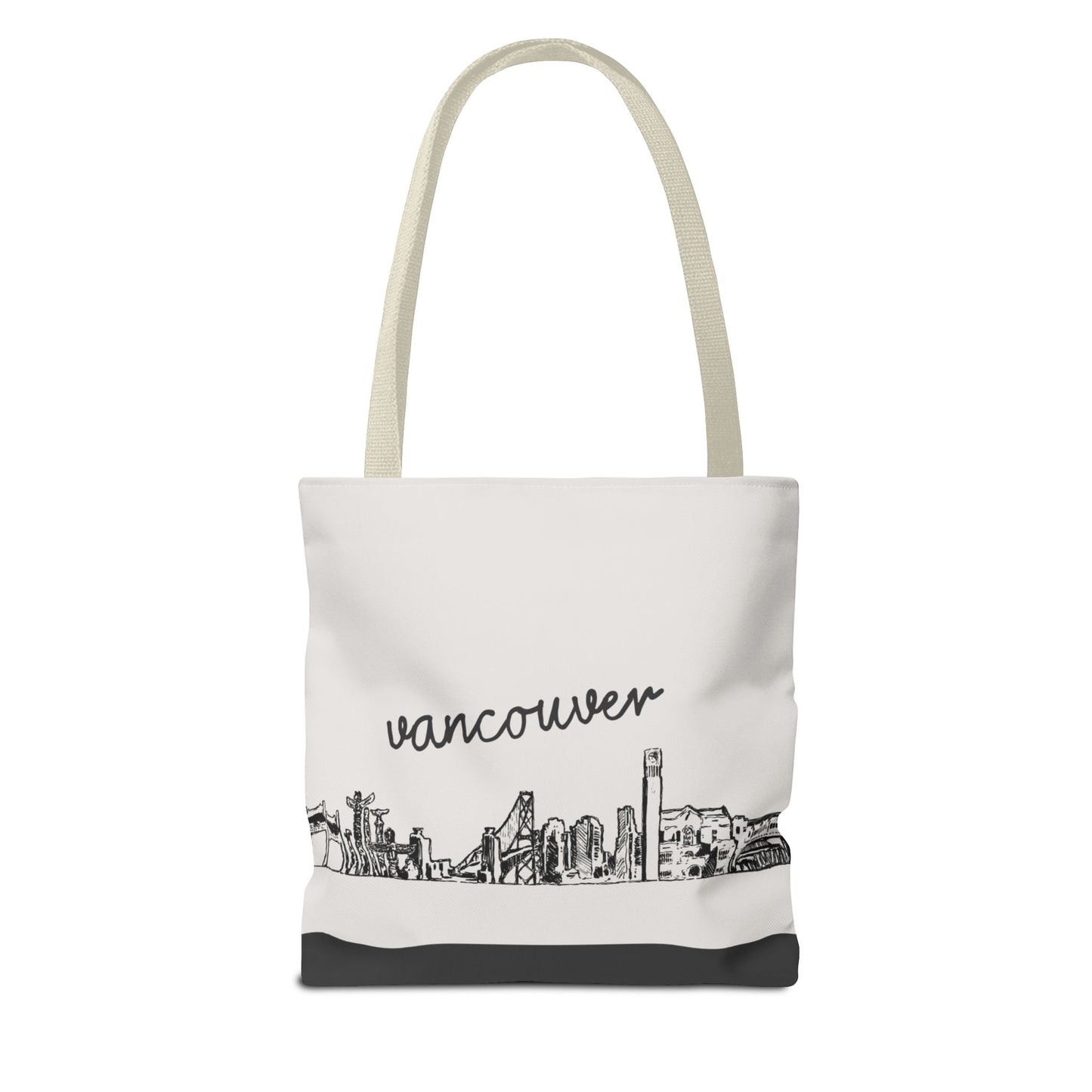 Vancouver Travel Tote Bag – Lightweight Wanderlight Tote, Skyline Design, Durable Everyday Adventure Bag