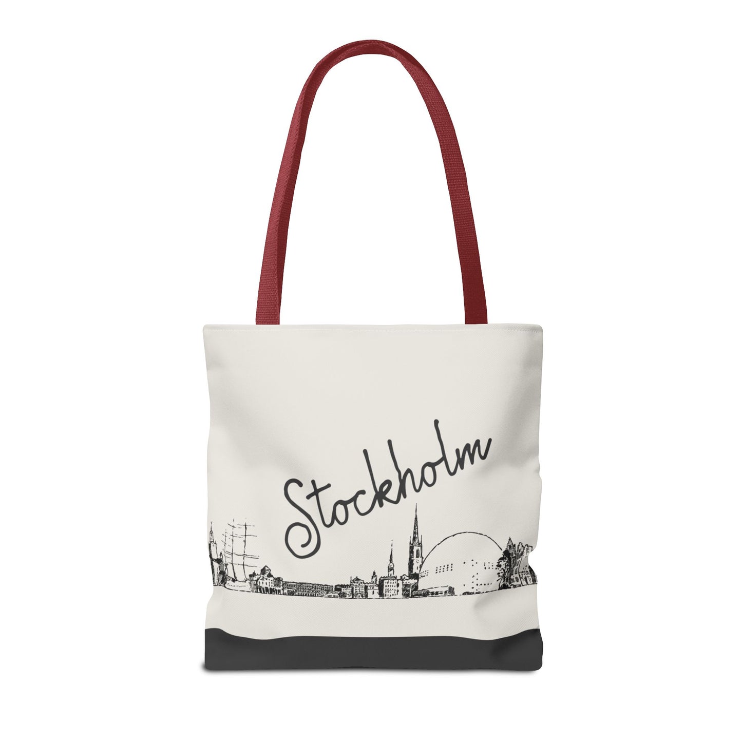 Stockholm Travel Tote Bag – Lightweight Wanderlight Tote, Skyline Design, Durable Everyday Adventure Bag