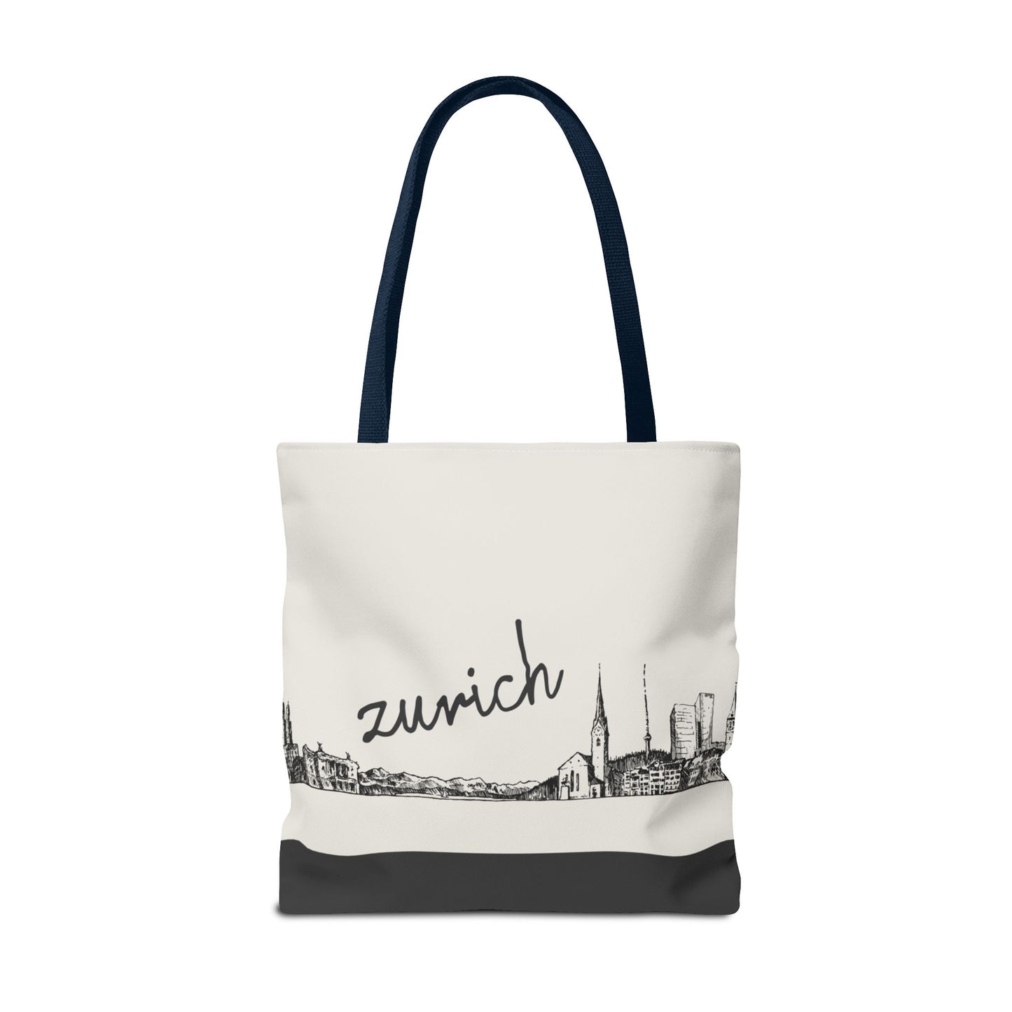 Zurich Travel Tote Bag – Lightweight Wanderlight Tote, Skyline Design, Durable Everyday Adventure Bag