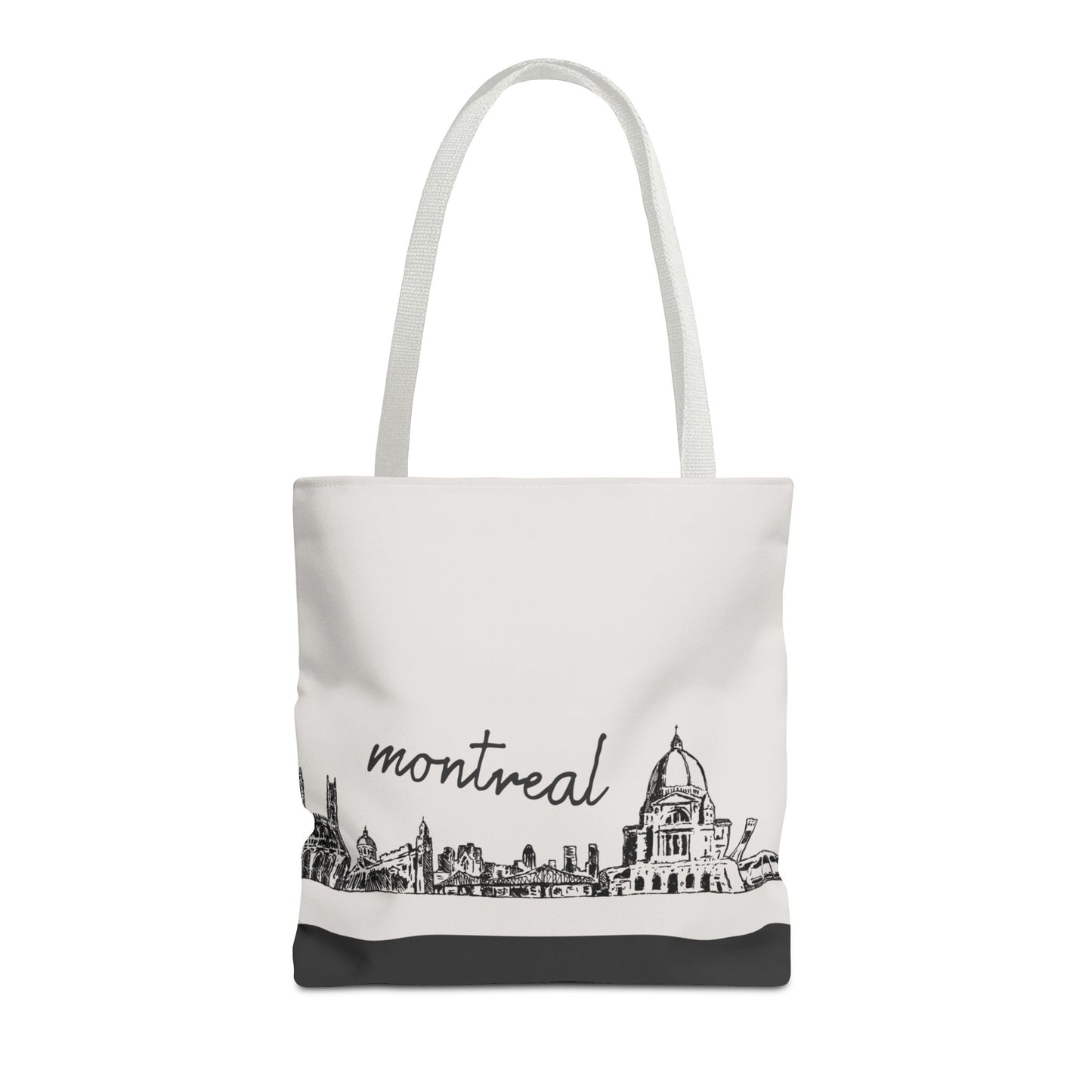 Montreal Travel Tote Bag – Lightweight Wanderlight Tote, Skyline Design, Durable Everyday Adventure Bag