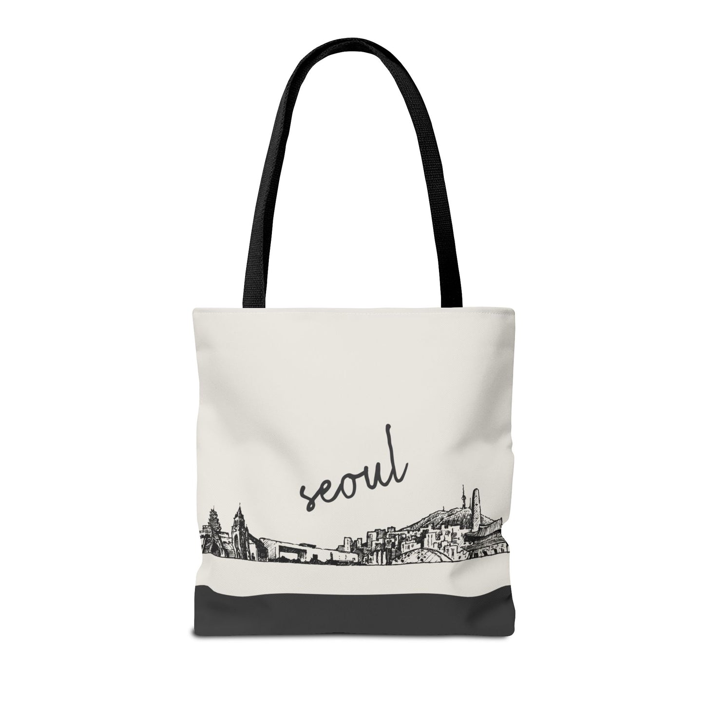Seoul Travel Tote Bag – Lightweight Wanderlight Tote, Skyline Design, Durable Everyday Adventure Bag