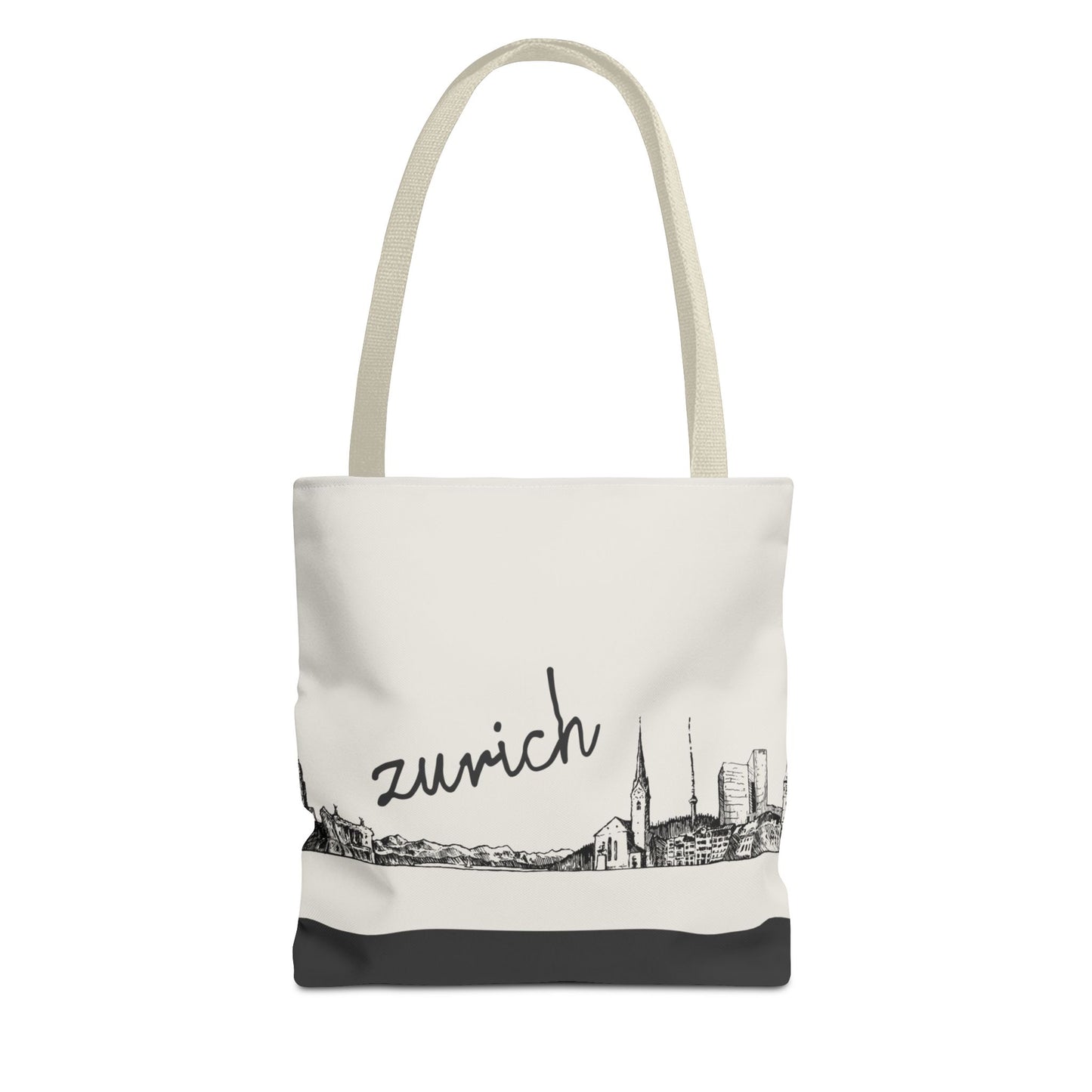 Zurich Travel Tote Bag – Lightweight Wanderlight Tote, Skyline Design, Durable Everyday Adventure Bag