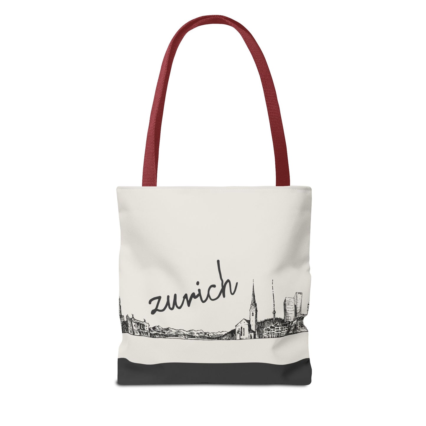 Zurich Travel Tote Bag – Lightweight Wanderlight Tote, Skyline Design, Durable Everyday Adventure Bag