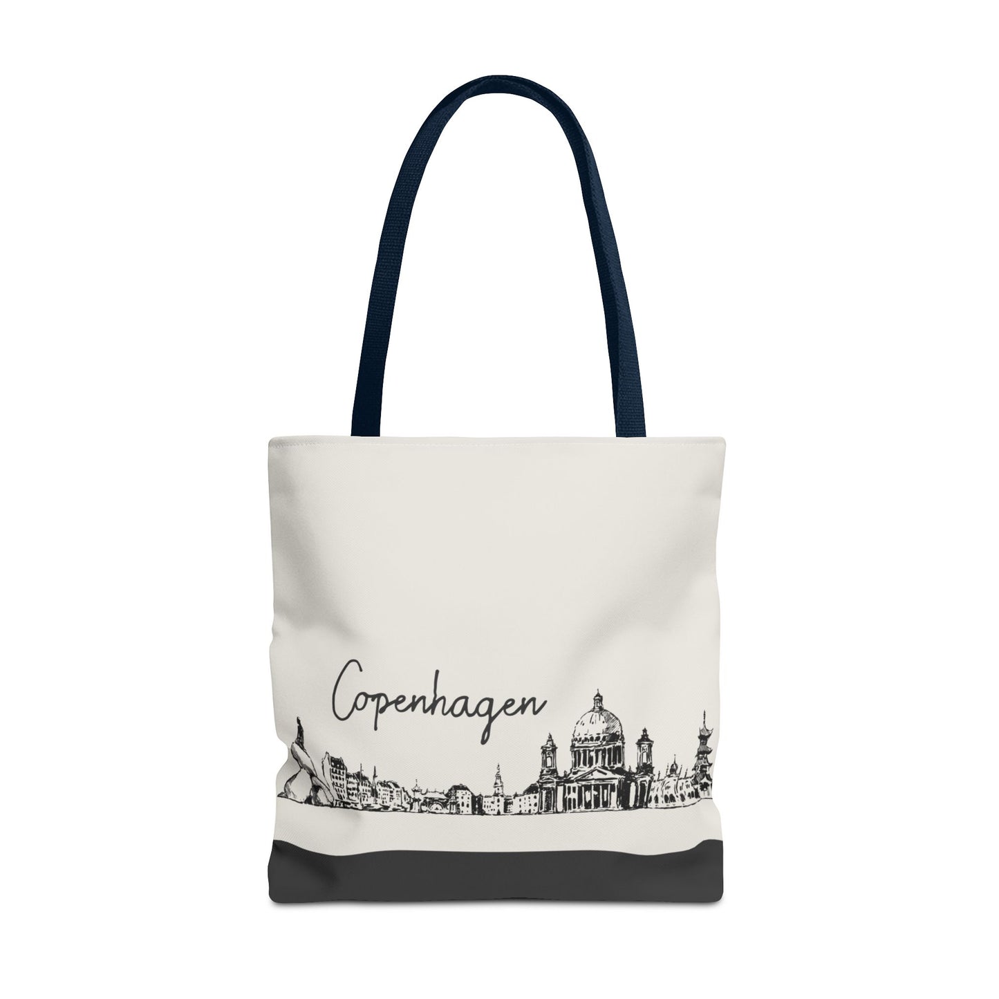 Copenhagen Travel Tote Bag – Lightweight Wanderlight Tote, Skyline Design, Durable Everyday Adventure Bag