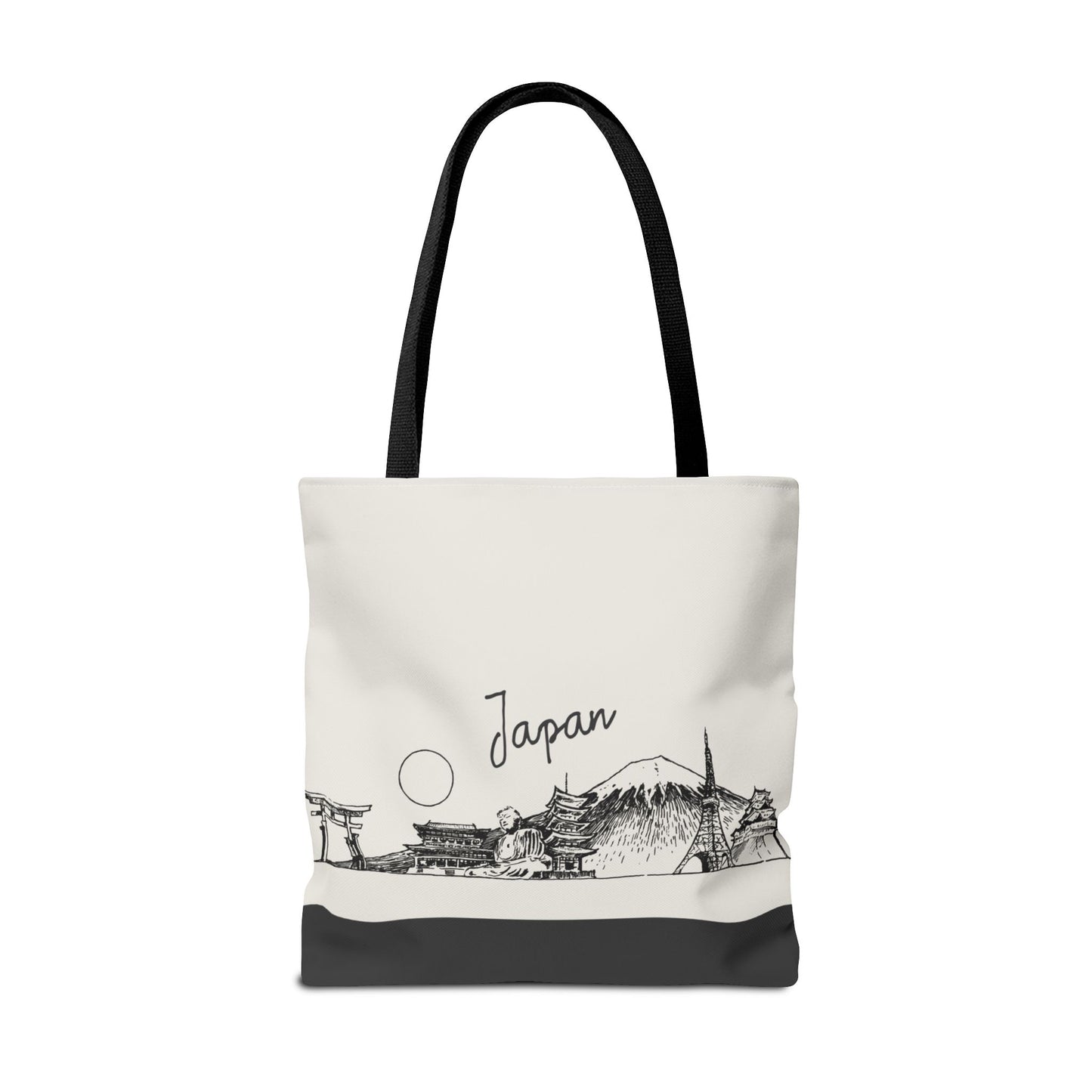 Japan Travel Tote Bag – Lightweight Wanderlight Tote, Skyline Design, Durable Everyday Adventure Bag