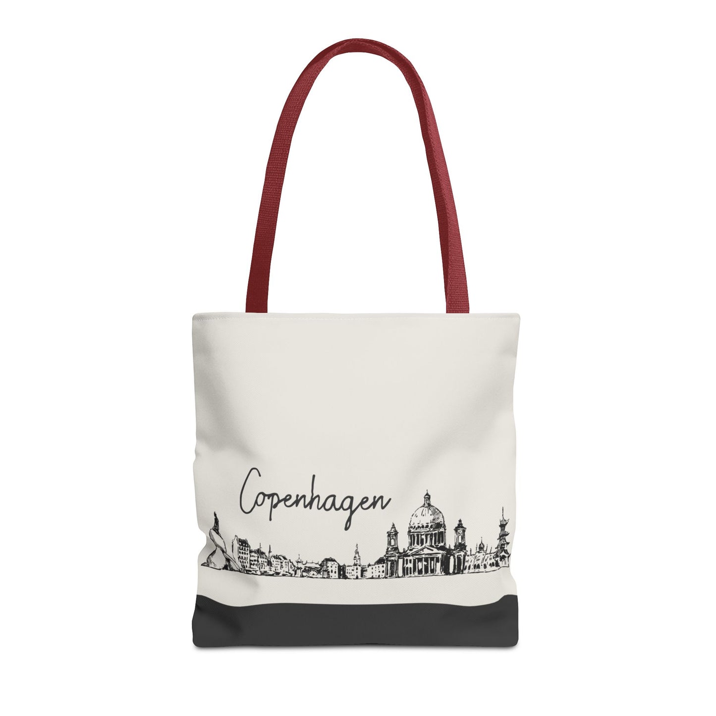 Copenhagen Travel Tote Bag – Lightweight Wanderlight Tote, Skyline Design, Durable Everyday Adventure Bag