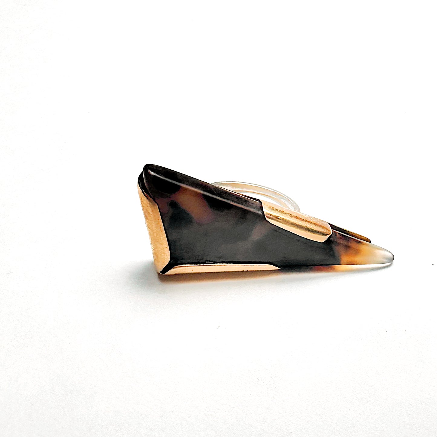 Leopard Veil | Dendritic Agate Statement Ring