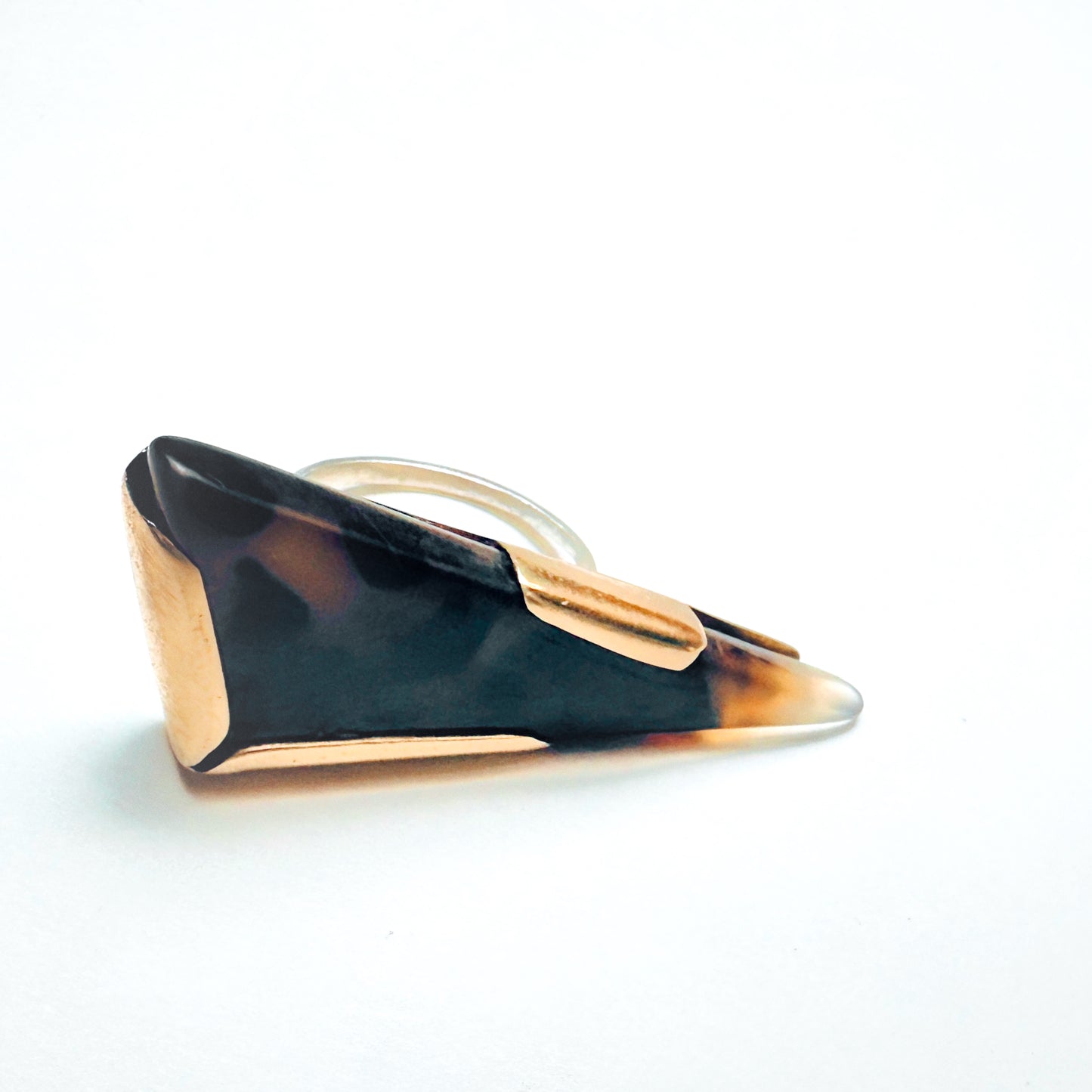 Leopard Veil | Dendritic Agate Statement Ring