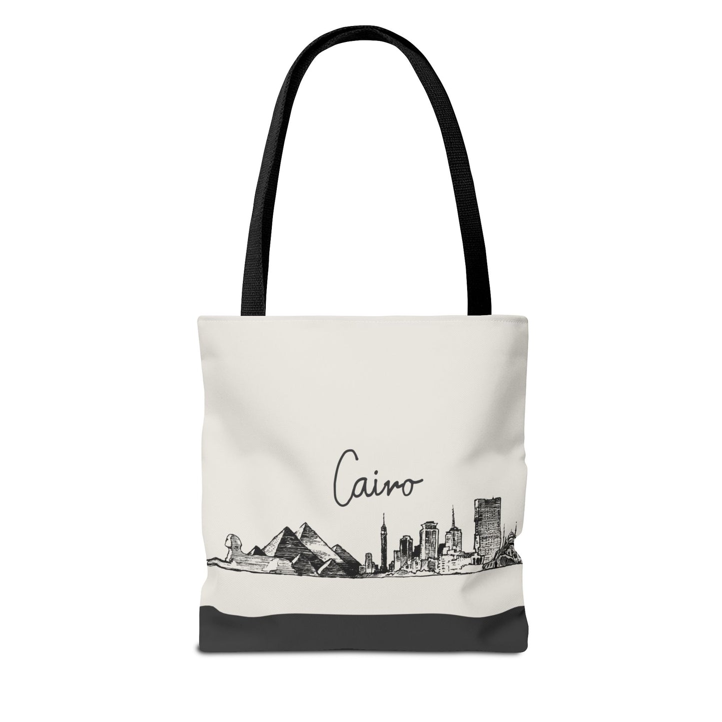 Cairo Travel Tote Bag – Lightweight Wanderlight Tote, Skyline Design, Durable Everyday Adventure Bag