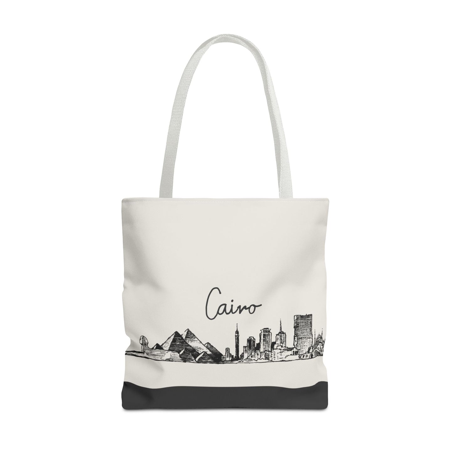Cairo Travel Tote Bag – Lightweight Wanderlight Tote, Skyline Design, Durable Everyday Adventure Bag