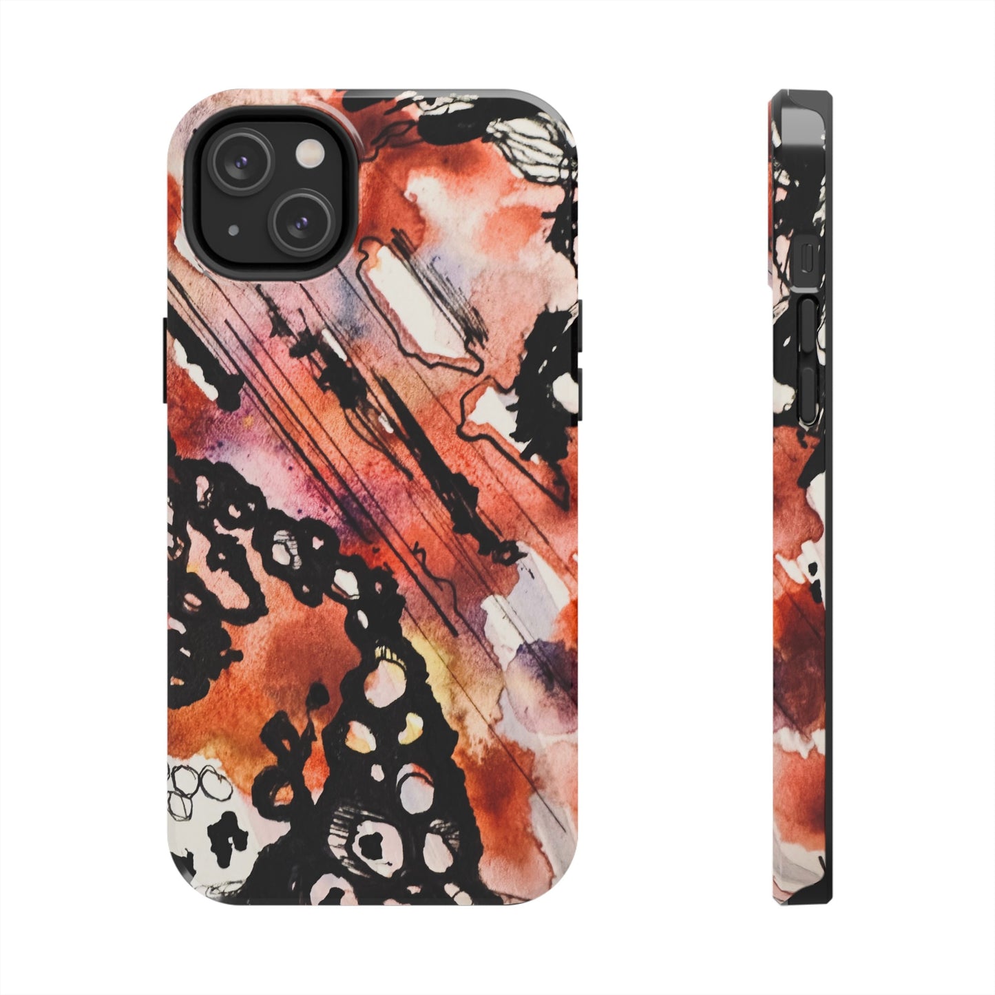 iPhone 15 Pro Max Designer Phone Case Watercolor Thrash Phone Case