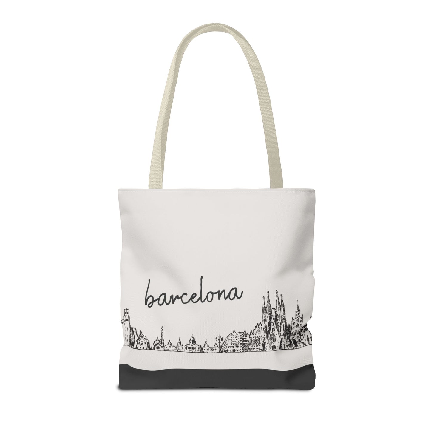 Barcelona Travel Tote Bag – Lightweight Wanderlight Tote, Skyline Design, Durable Everyday Adventure Bag