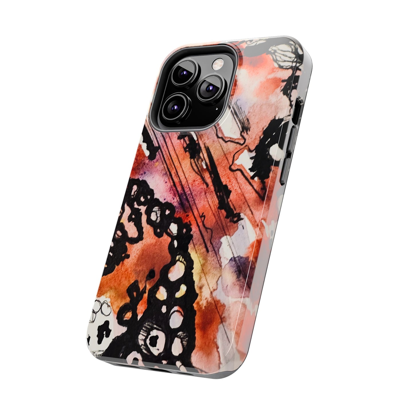 iPhone 15 Pro Max Designer Phone Case Watercolor Thrash Phone Case