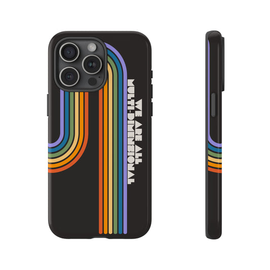 I Phone 15 Pro Max Case, Pride Rainbow x We Are All Multi Dimensional BGTQplus