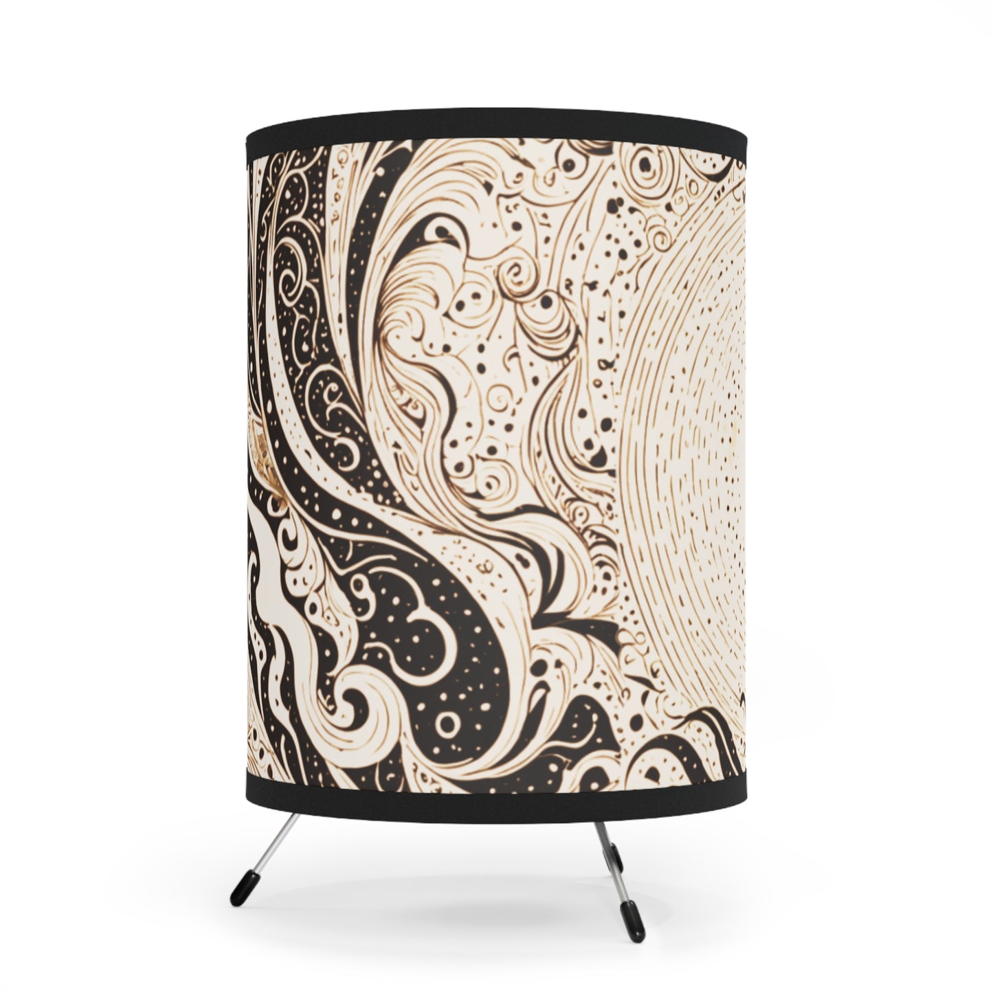 IlluminArt Modern Print Table Lamps: Customizable Mood Lighting for Any Aesthetic**