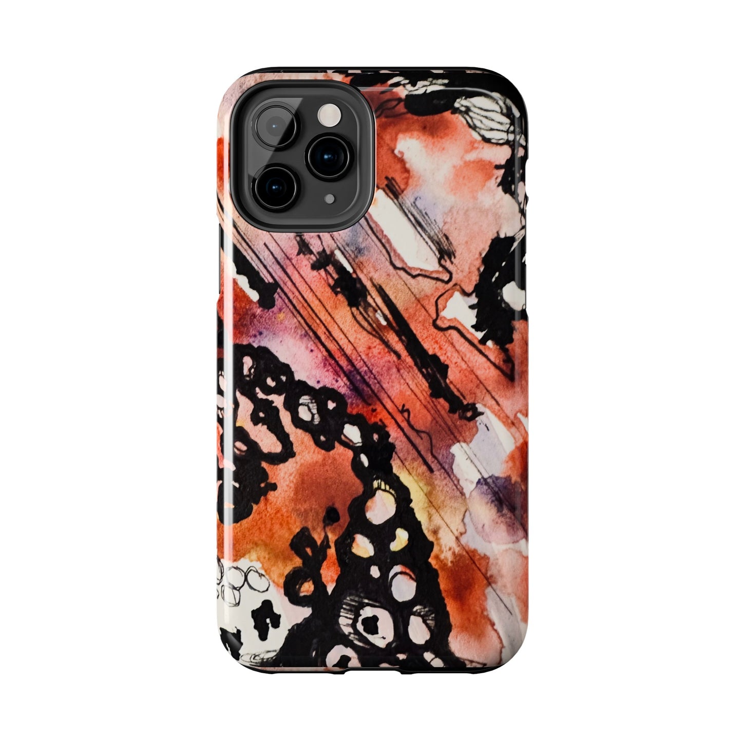 iPhone 15 Pro Max Designer Phone Case Watercolor Thrash Phone Case