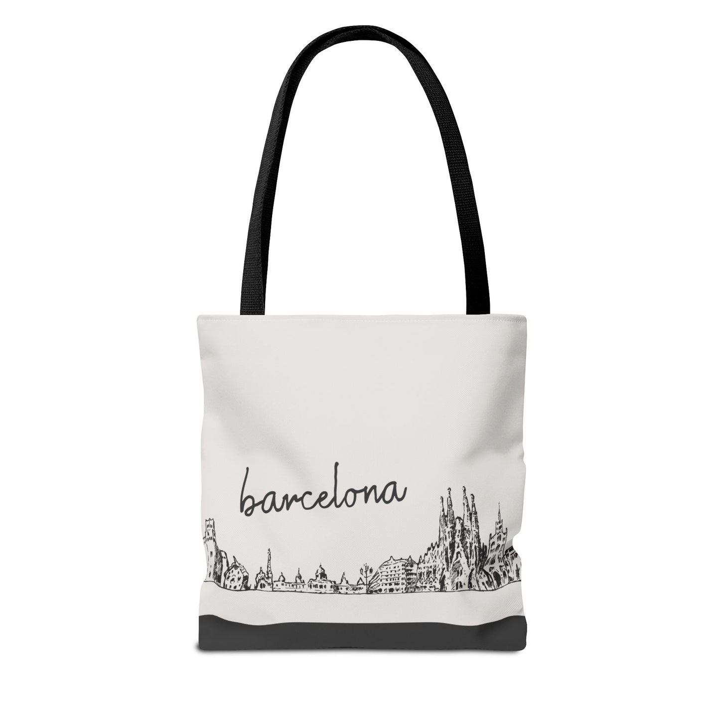 Barcelona Travel Tote Bag – Lightweight Wanderlight Tote, Skyline Design, Durable Everyday Adventure Bag