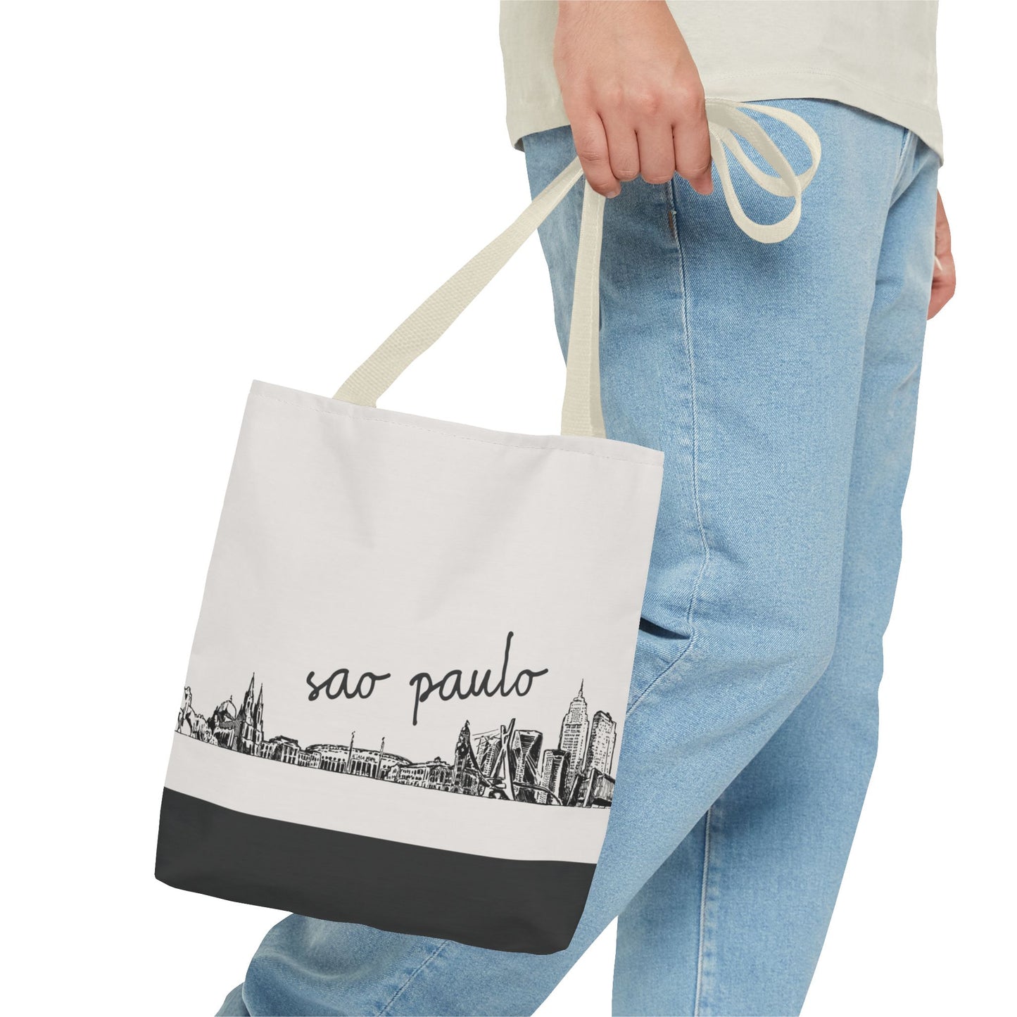 São Paulo Travel Tote Bag – Lightweight Wanderlight Tote, Skyline Design, Durable Everyday Adventure Bag