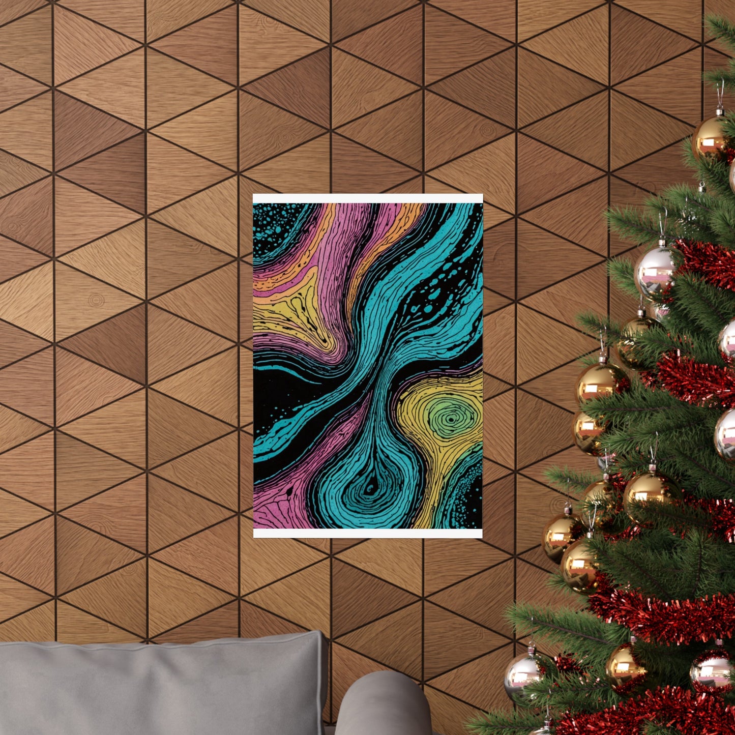 Psychedelic Plasma Matte Vertical Posters