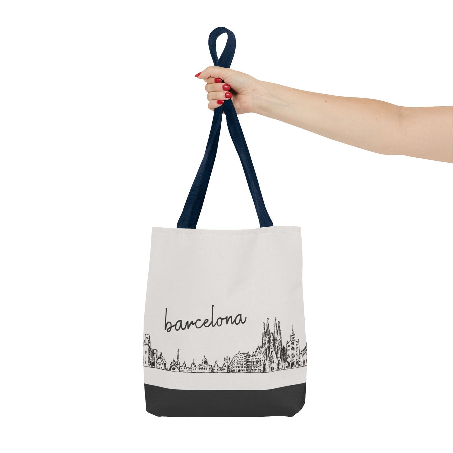 Barcelona Travel Tote Bag – Lightweight Wanderlight Tote, Skyline Design, Durable Everyday Adventure Bag
