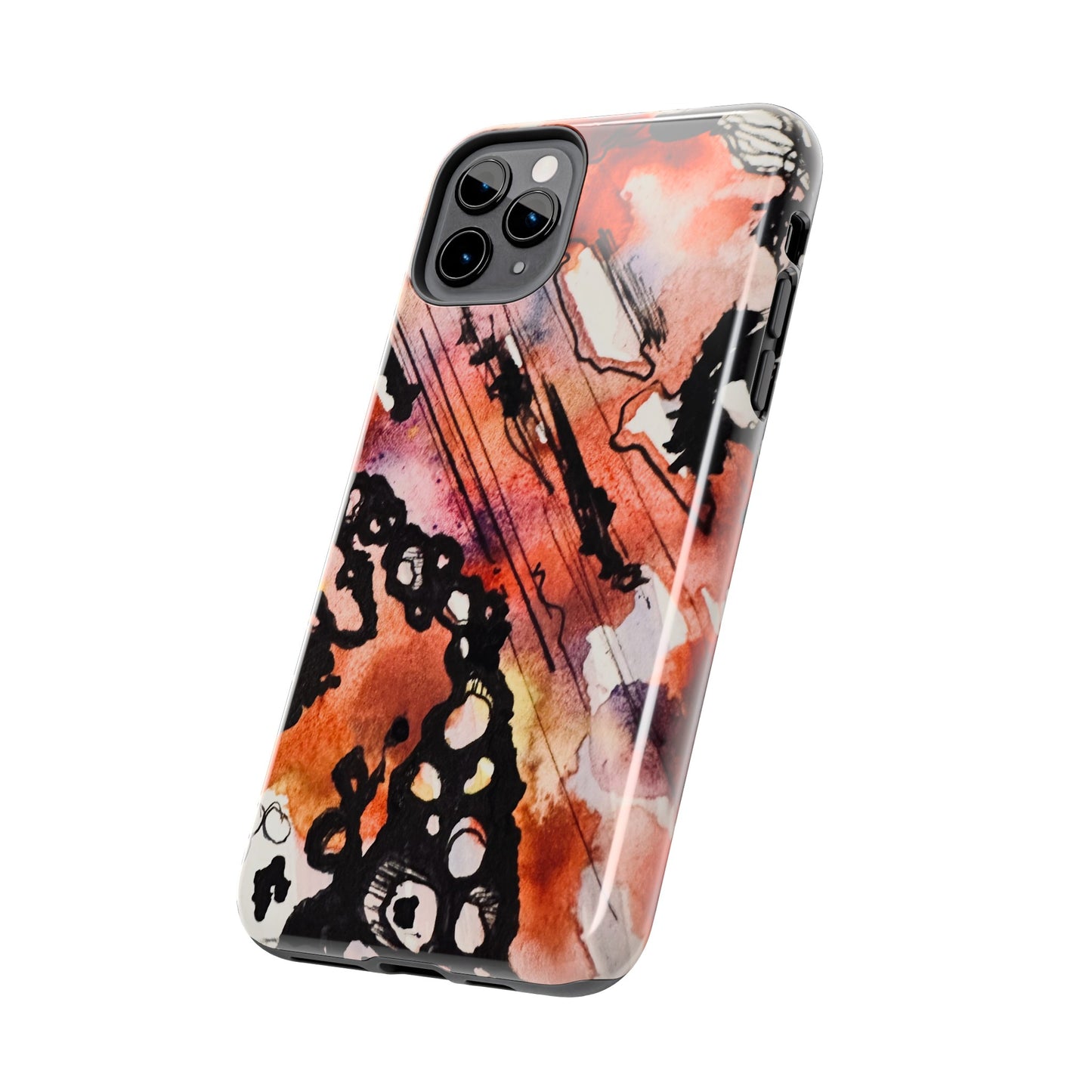 iPhone 15 Pro Max Designer Phone Case Watercolor Thrash Phone Case