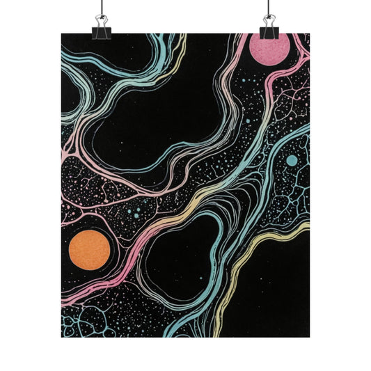 Psychedelic Protists Matte Vertical Posters