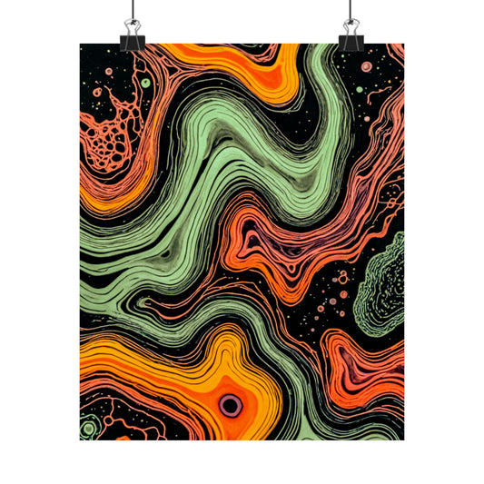 Enigmatic Endoplasmic Reticulum Matte Vertical Posters