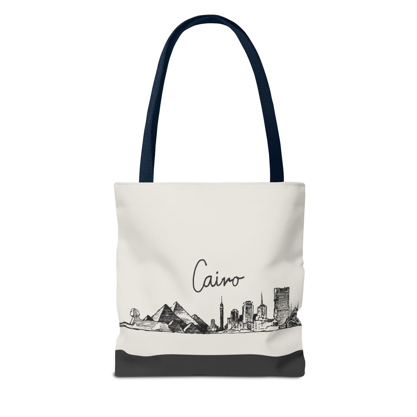 Cairo Travel Tote Bag – Lightweight Wanderlight Tote, Skyline Design, Durable Everyday Adventure Bag