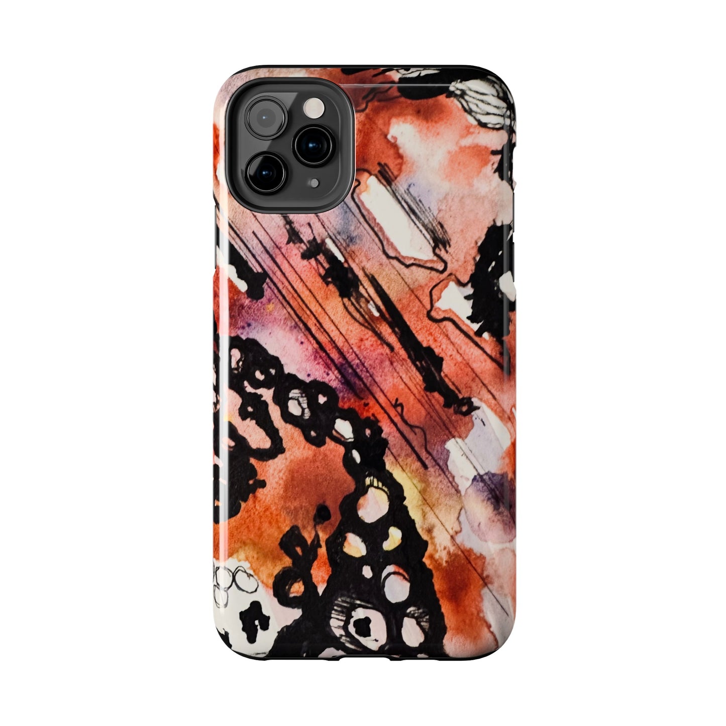 iPhone 15 Pro Max Designer Phone Case Watercolor Thrash Phone Case