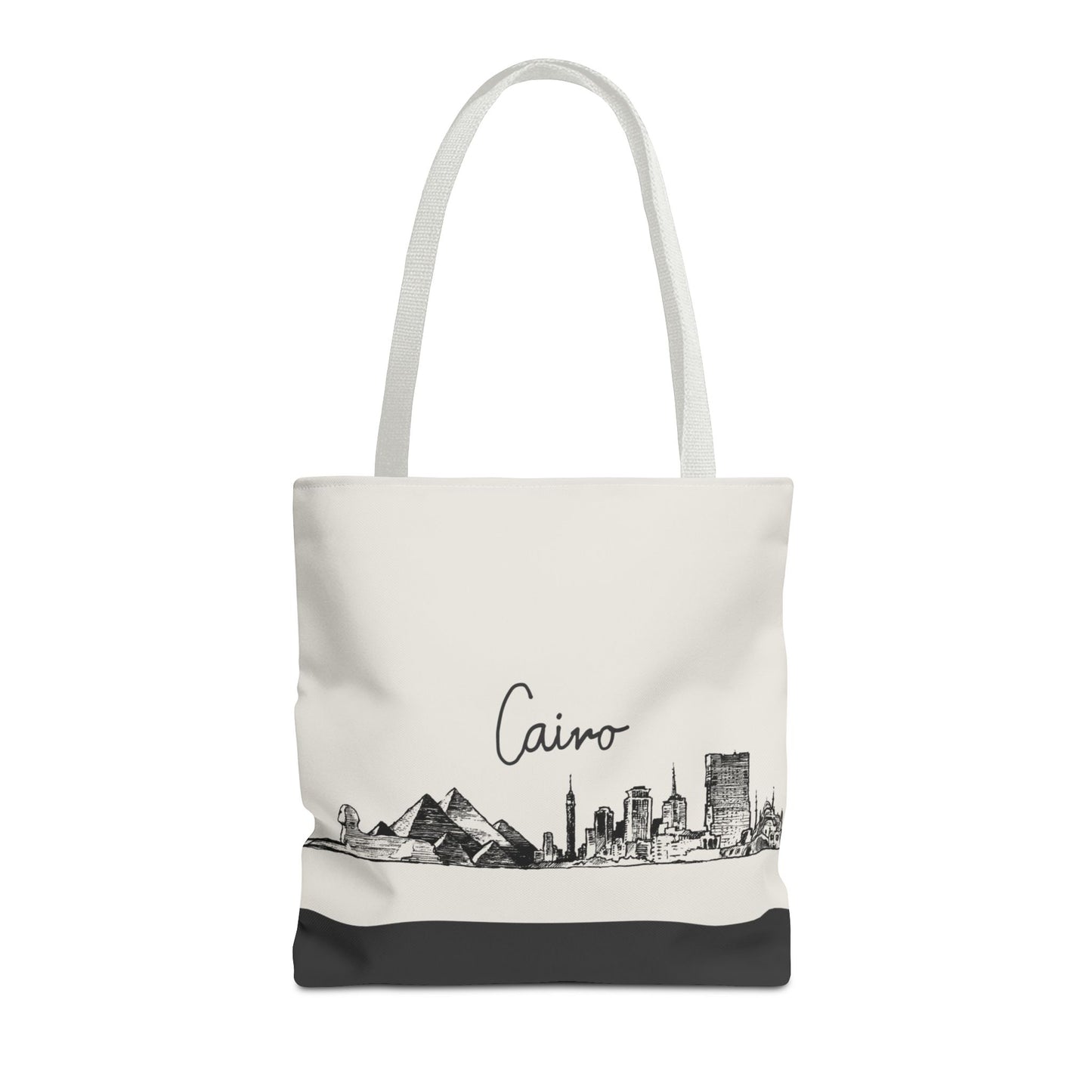 Cairo Travel Tote Bag – Lightweight Wanderlight Tote, Skyline Design, Durable Everyday Adventure Bag