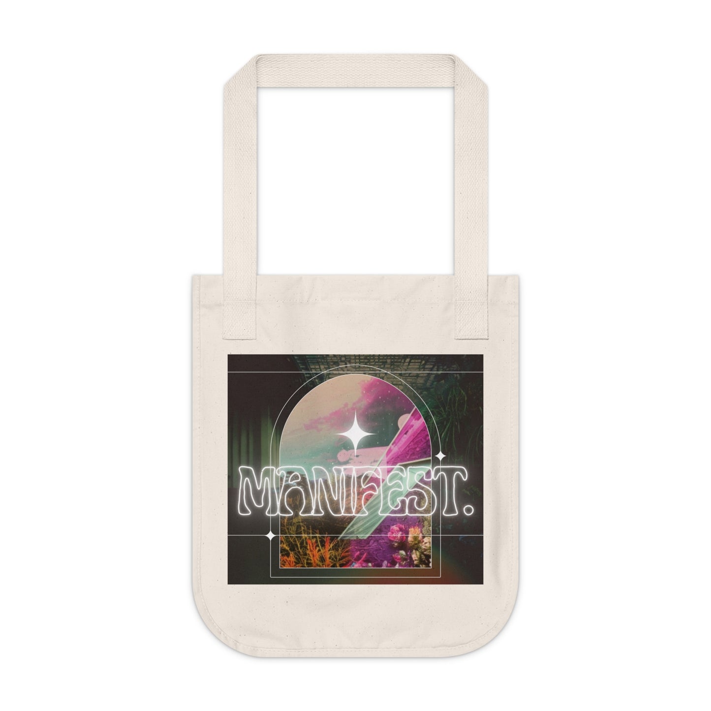 Manifest: Inspirational Organic Canvas Tote Bag