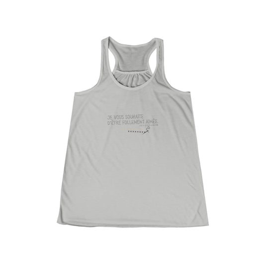 Womens French Quote Flowy Racerback Tank Affirmation Tank|BellaandCanvas