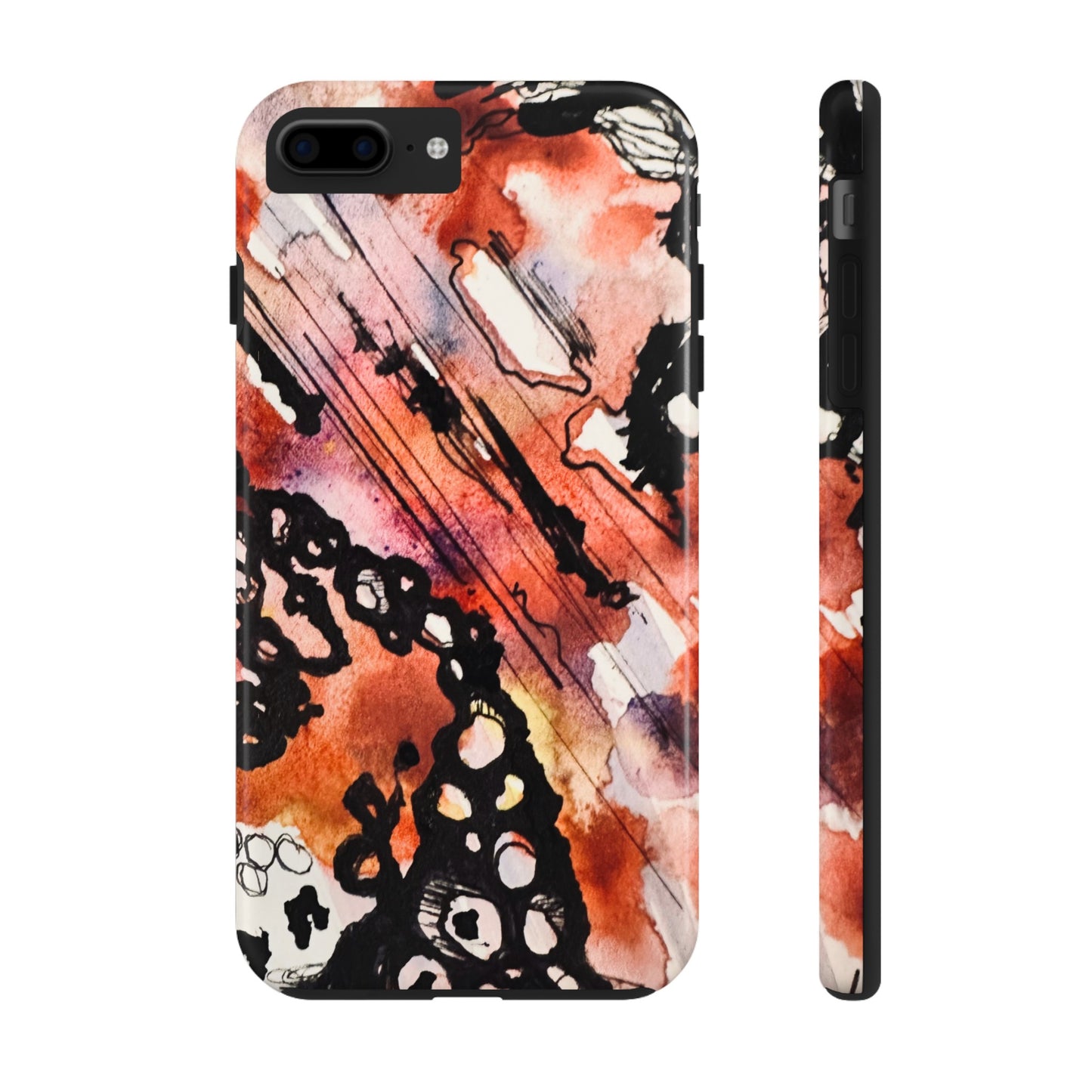 iPhone 15 Pro Max Designer Phone Case Watercolor Thrash Phone Case