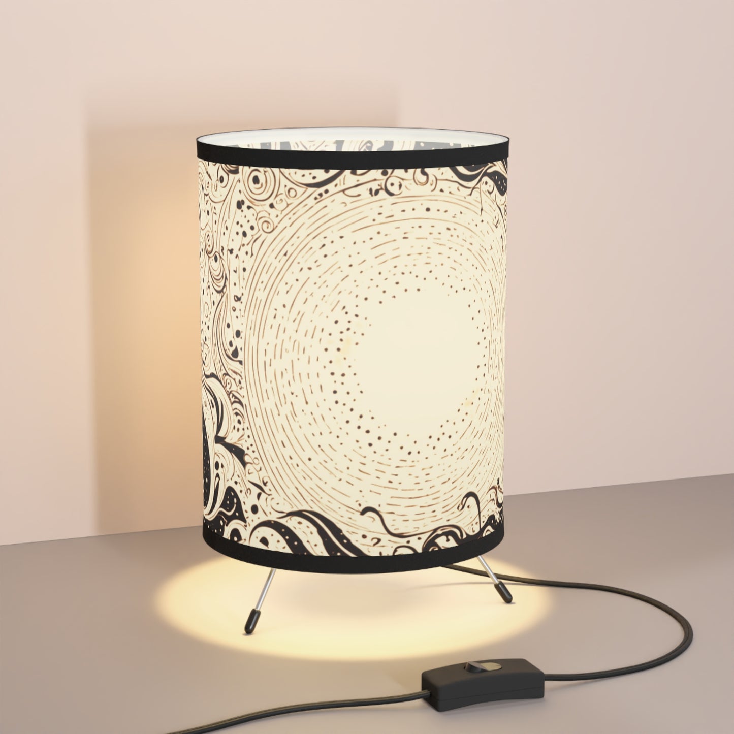 IlluminArt Modern Print Table Lamps: Customizable Mood Lighting for Any Aesthetic**